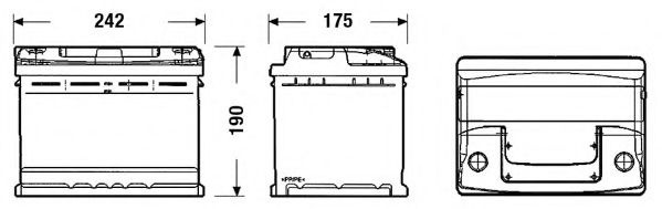 Baterie de pornire PEUGEOT 306 (7B, N3, N5) (1993 - 2003) EXIDE EC550 piesa NOUA