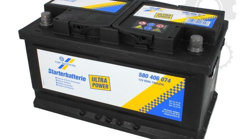 Baterie de pornire RENAULT VEL SATIS (BJ0_) Producator CARTECHNIC 580406074