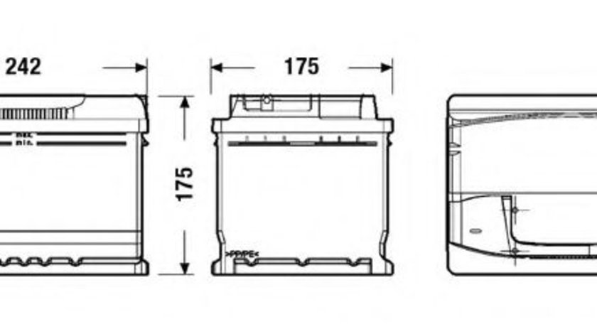 Baterie de pornire SEAT CORDOBA (6K1, 6K2) (1993 - 1999) EXIDE EA612 piesa NOUA