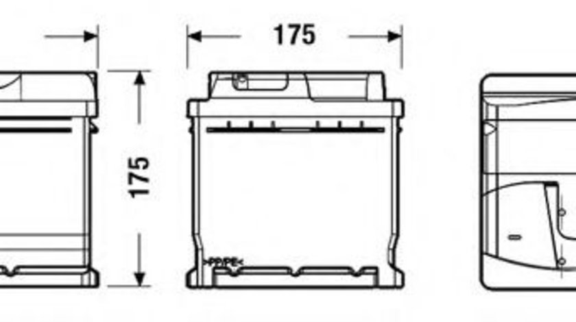 Baterie de pornire SEAT INCA (6K9) (1995 - 2003) EXIDE EB602 piesa NOUA