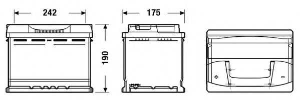 Baterie de pornire SEAT TOLEDO I (1L) (1991 - 1999) EXIDE _EB621 piesa NOUA
