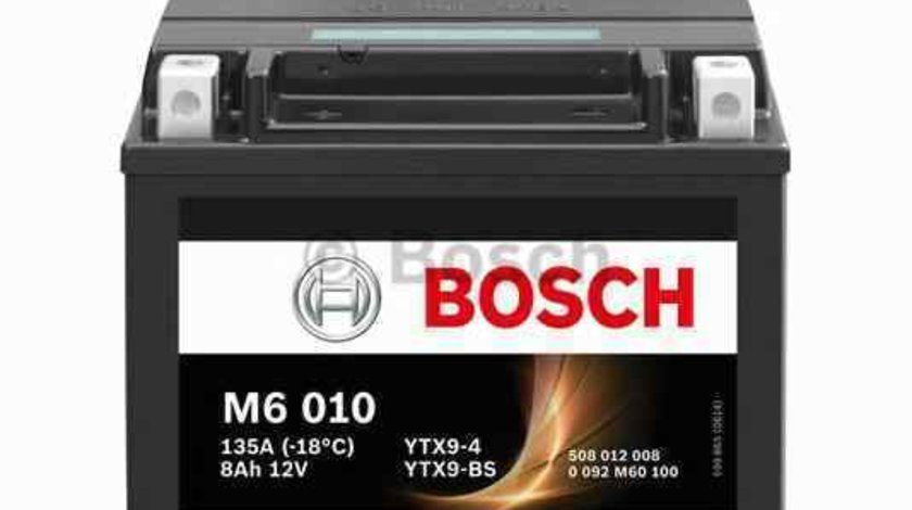 Baterie de pornire SUZUKI MOTORCYCLES UH BOSCH 0 092 M60 100