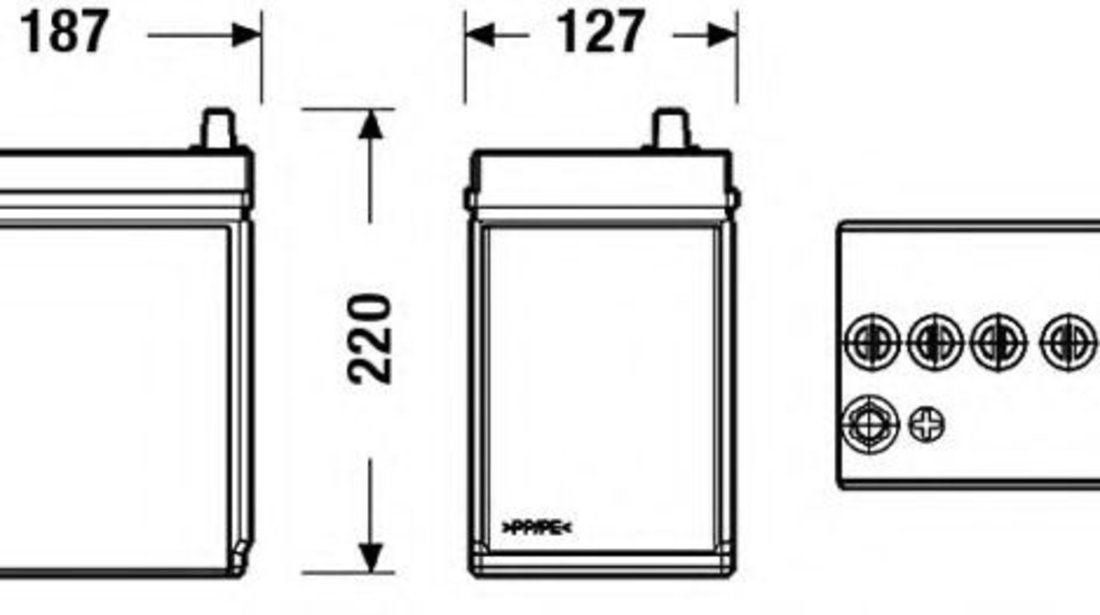 Baterie de pornire SUZUKI VITARA (ET, TA) (1988 - 1998) EXIDE EB357 piesa NOUA