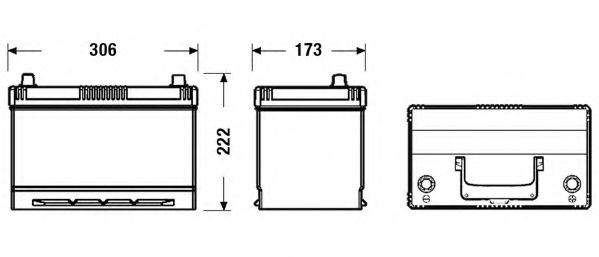 Baterie de pornire TOYOTA COROLLA Liftback (E11) (1997 - 2002) EXIDE EB954 piesa NOUA