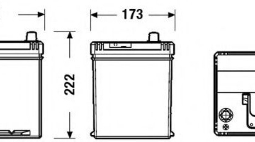 Baterie de pornire TOYOTA HILUX II pick-up (LN8, RN5, LN6, YN6, YN5, LN5, RN6) (1983 - 2005) EXIDE EB605 piesa NOUA