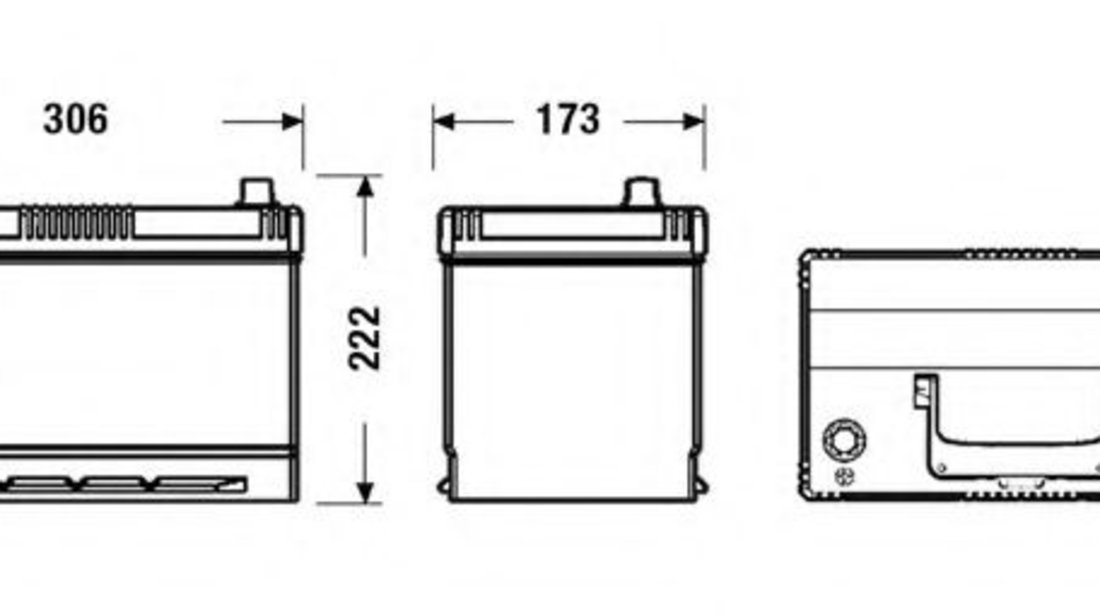 Baterie de pornire TOYOTA HILUX II pick-up (LN8, RN5, LN6, YN6, YN5, LN5, RN6) (1983 - 2005) EXIDE _EB955 piesa NOUA