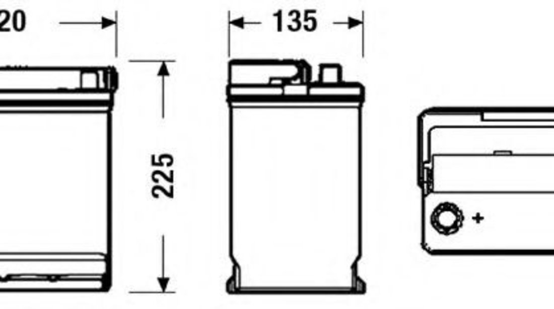 Baterie de pornire TOYOTA YARIS (P1) (1999 - 2005) EXIDE _EB451 piesa NOUA