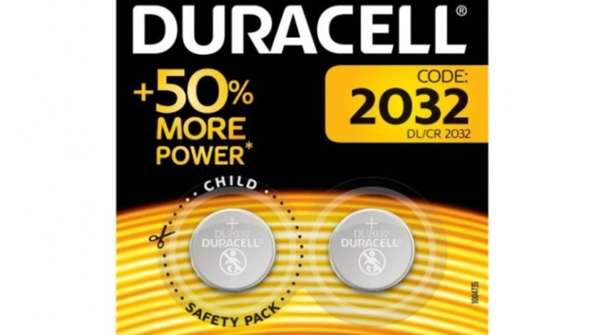 Baterie Duracell Litiu CR2032 3V Set 2 Buc