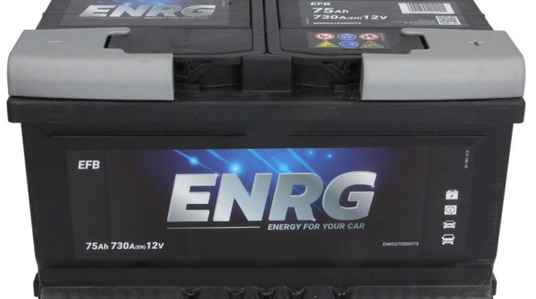 Baterie Enrg 75Ah 730A 12V ENRG575500073