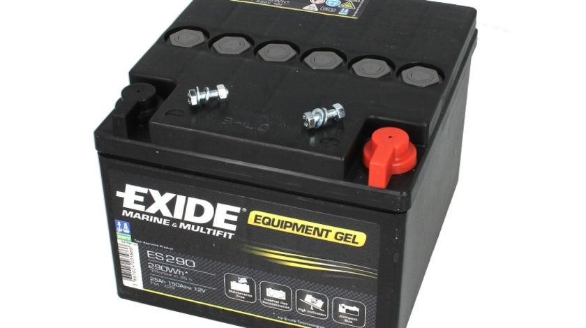 Baterie EXIDE 12V 25Ah GEL (R+ Borna cu filet) 165x175x125 B00 - fara flansa montare Aplicatii duale cod intern: CI9343CK