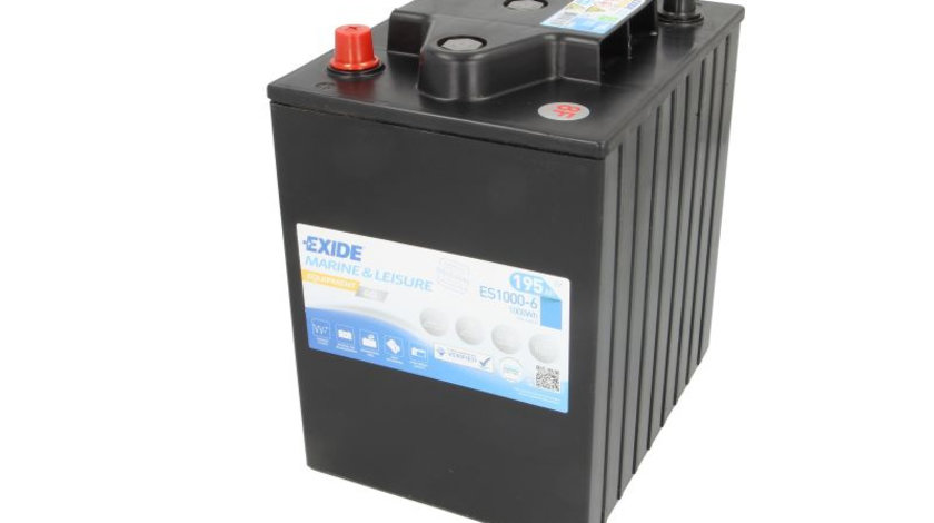 Baterie EXIDE 6V 200Ah GEL (R+ Borna cu filet insert) 245x190x275 B00 - fara flansa montare Aplicatii duale cod intern: CI9380CK