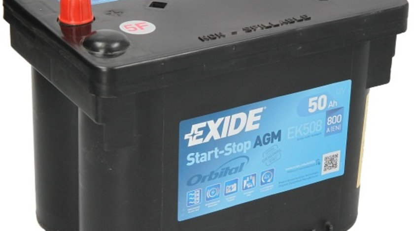 Baterie Exide Agm Start-Stop 50Ah 800A 12V EK508