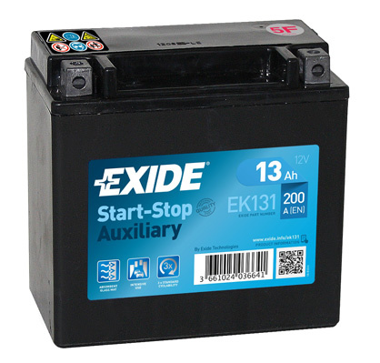 Baterie Exide Auxiliary Start-Stop 13Ah 200A 12V EK131