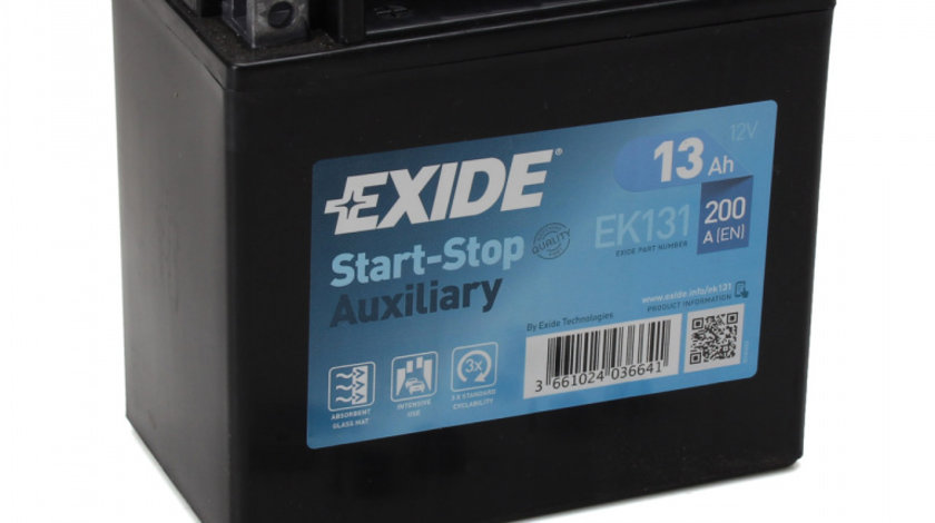 Baterie Exide Auxiliary Start-Stop 13Ah 200A 12V EK131