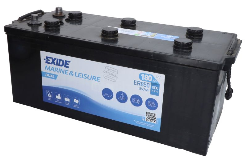 Baterie Exide Dual, Marine &amp; Luisure 180Ah 1000A 12V ER850