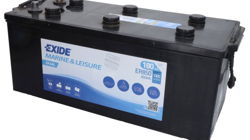 Baterie Exide Dual, Marine &amp; Luisure 180Ah 1000A 12V ER850