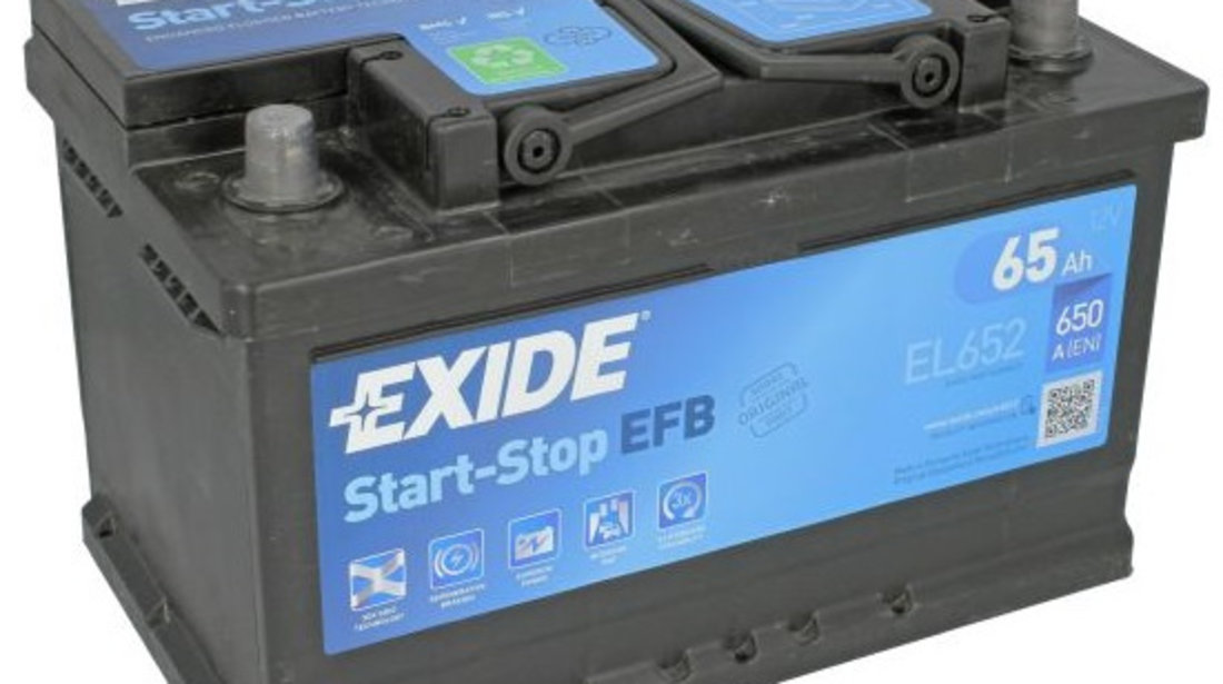 Baterie Exide Efb Start-Stop 65Ah 650A 12V EL652