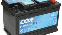 Baterie Exide Efb Start-Stop 70Ah 720A 12V EL700