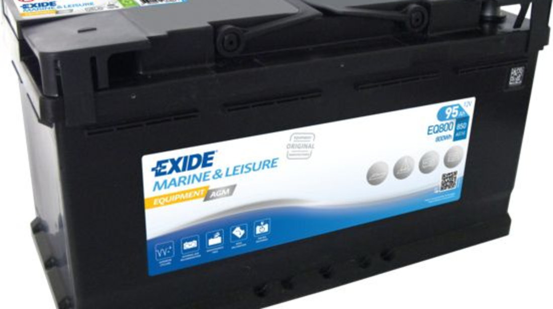 Baterie Exide Equipment Agm, Marine &amp; Luisure 95Ah 850A 12V EQ800