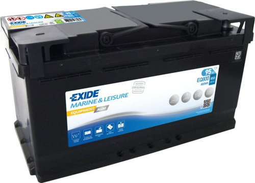 Baterie Exide Equipment Agm, Marine &amp; Luisure 95Ah 850A 12V EQ800