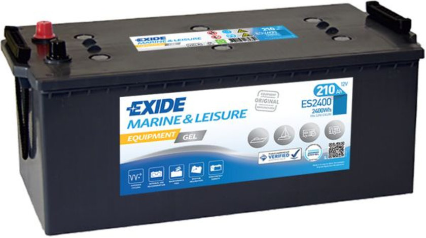 Baterie Exide Equipment Gel, Marine &amp; Luisure 210Ah 1030A 12V ES2400