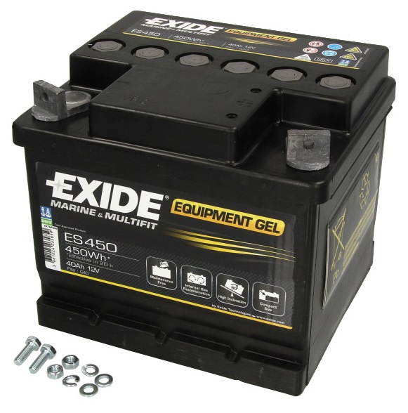 Baterie Exide Equipment Gel, Marine &amp; Multifit 40Ah 12V ES4500
