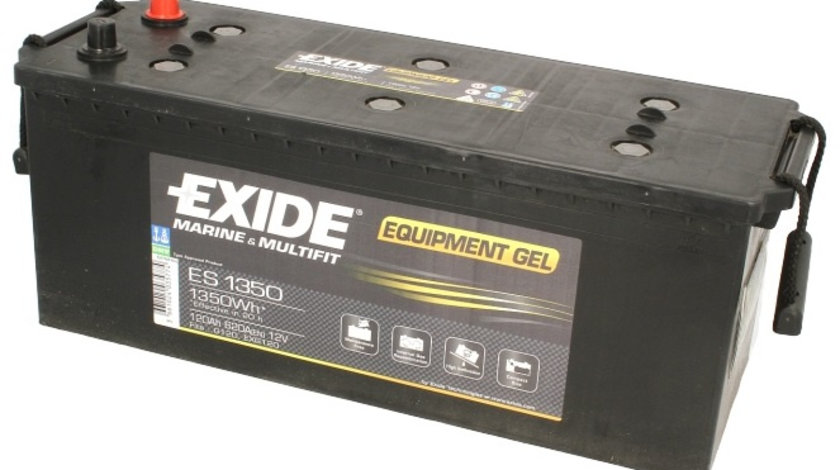 Baterie Exide Equipment Gel, Marine &amp; Multifit 120Ah 760A 12V ES1350