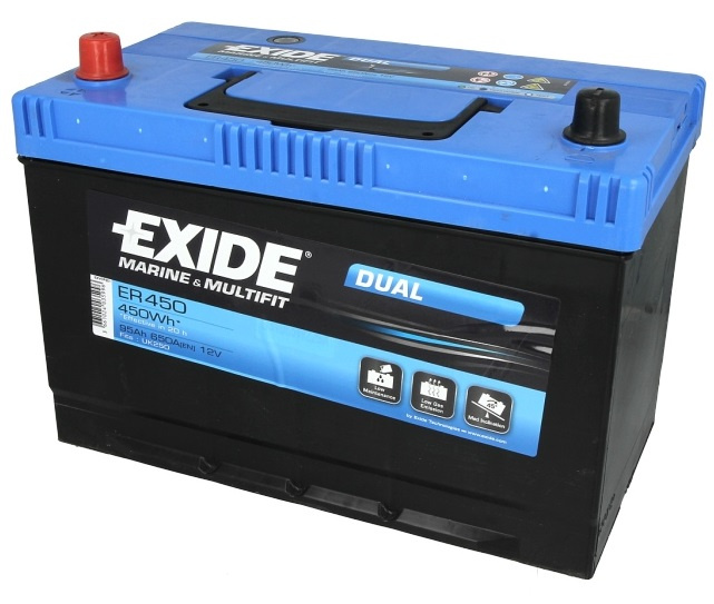 Baterie Exide Equipment Gel, Marine &amp; Multifit 95Ah 650A 12V ER450