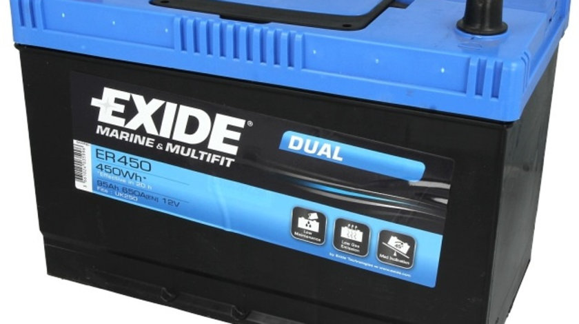 Baterie Exide Equipment Gel, Marine &amp; Multifit 95Ah 650A 12V ER450