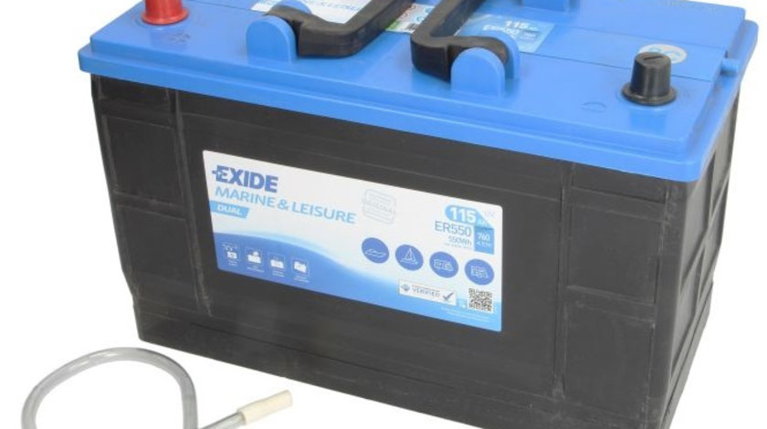 Baterie Exide Equipment Gel, Marine &amp; Multifit 115Ah 760A 12V ER550