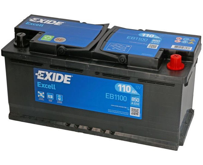 Baterie Exide Excell 110Ah 850A 12V EB1100