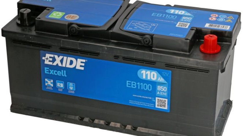 Baterie Exide Excell 110Ah 850A 12V EB1100