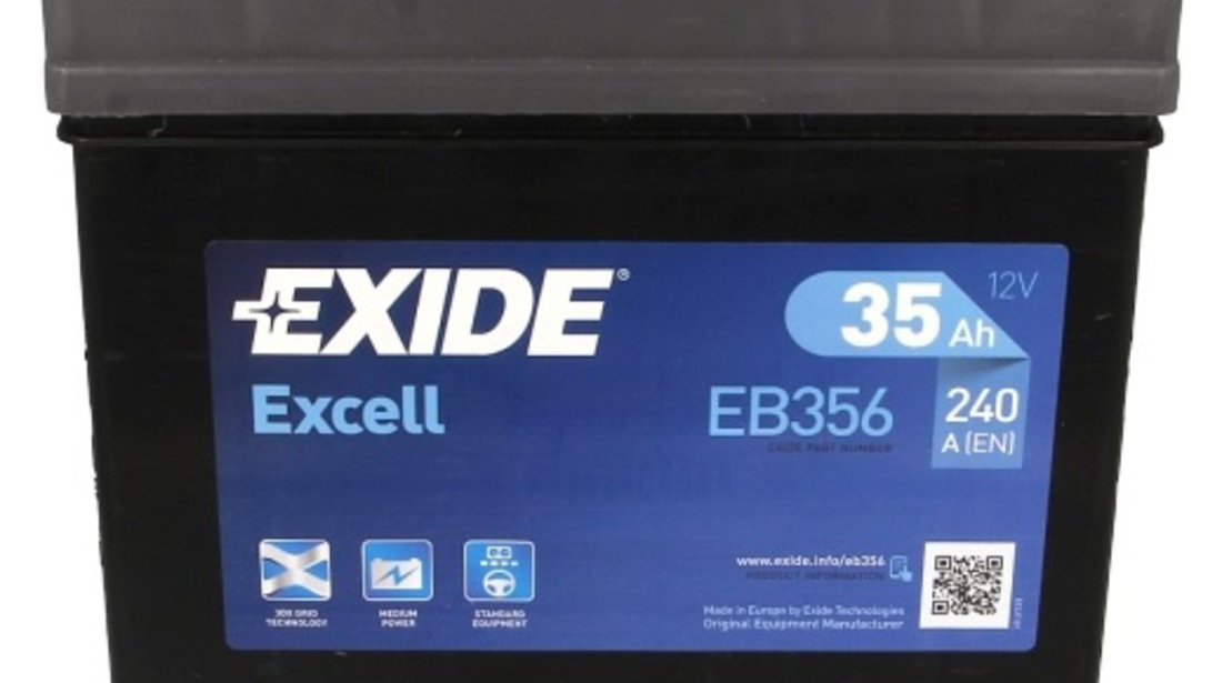 Baterie Exide Excell 35Ah 240A 12V EB356