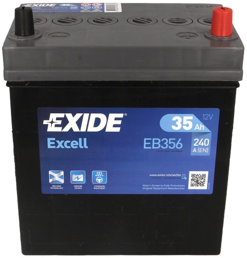 Baterie Exide Excell 35Ah 240A 12V EB356