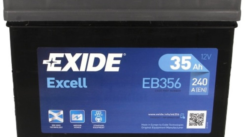 Baterie Exide Excell 35Ah 240A 12V EB356