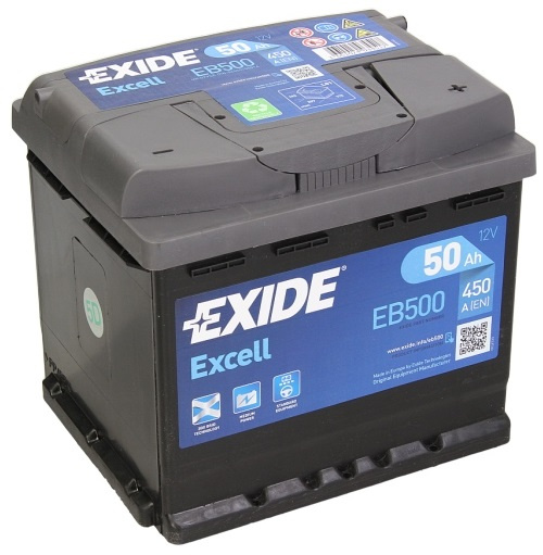 Baterie Exide Excell 50Ah 450A 12V EB500