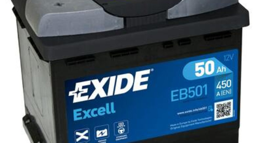 Baterie Exide Excell 50Ah 450A 12V EB501