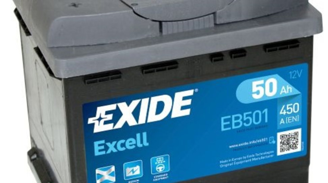 Baterie Exide Excell 50Ah 450A 12V EB501