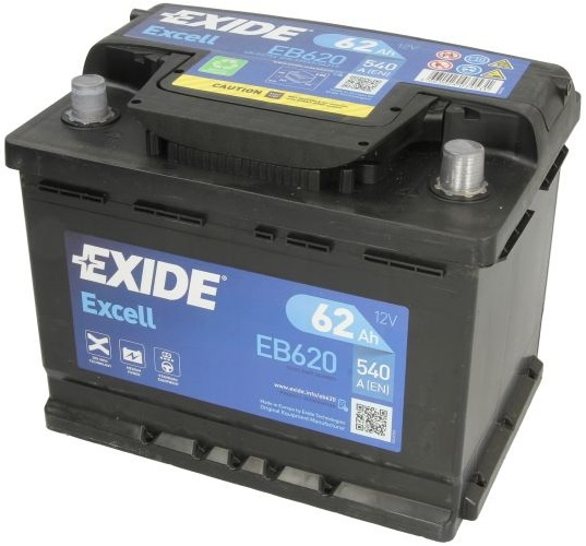 Baterie Exide Excell 62Ah 540A 12V EB620