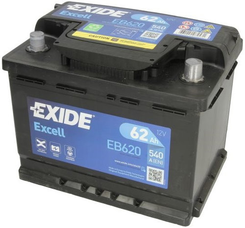 Baterie Exide Excell 62Ah 540A 12V EB620