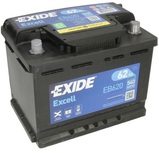 Baterie Exide Excell 62Ah 540A 12V EB620