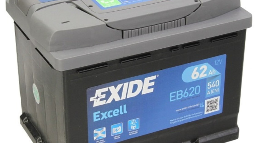 Baterie Exide Excell 62Ah 540A 12V EB620