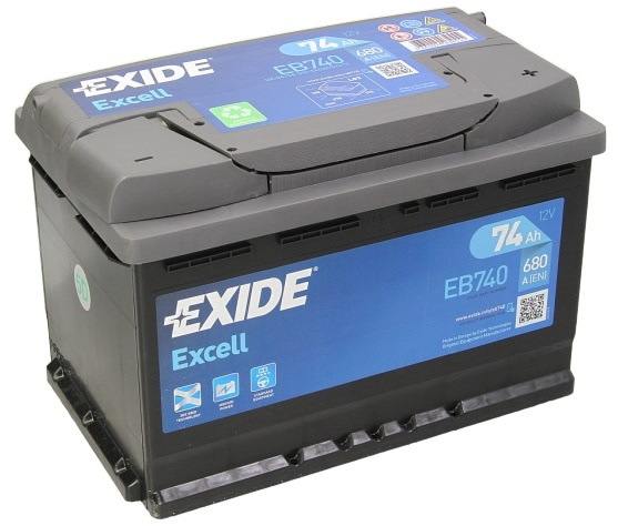 Baterie Exide Excell 74Ah 680A 12V EB740