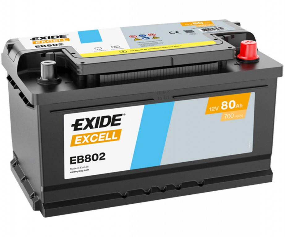 Baterie Exide Excell 80Ah 700A 12V EB802