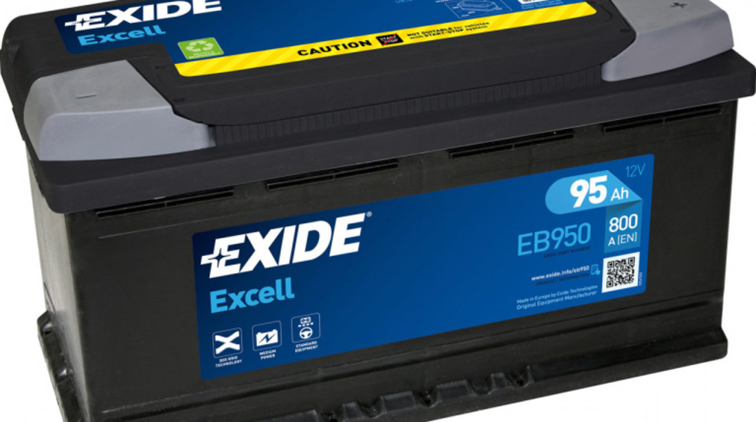 Baterie Exide Excell 95Ah 800A 12V EB950