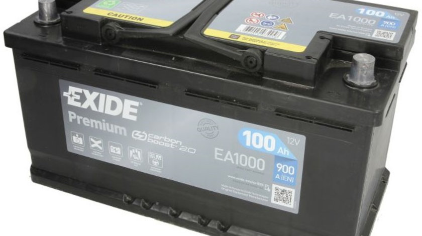 Baterie Exide Premium 100Ah 900A 12V EA1000