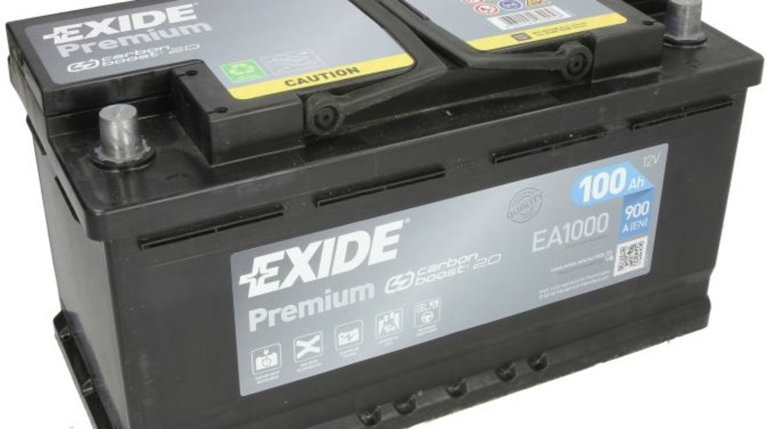 Baterie Exide Premium 100Ah 900A 12V EA1000