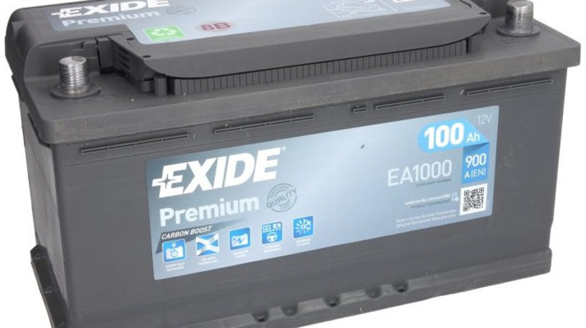 Baterie Exide Premium 100Ah 900A 12V EA1000