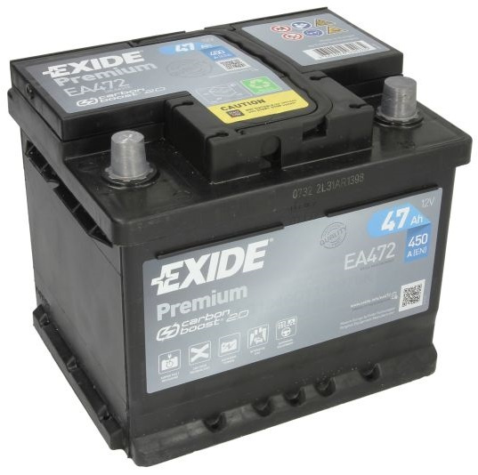 Baterie Exide Premium 47Ah 450A 12V EA472