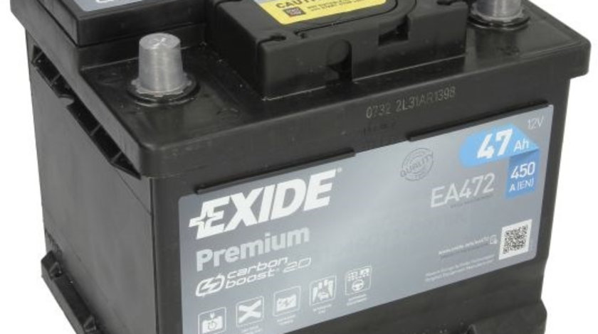 Baterie Exide Premium 47Ah 450A 12V EA472